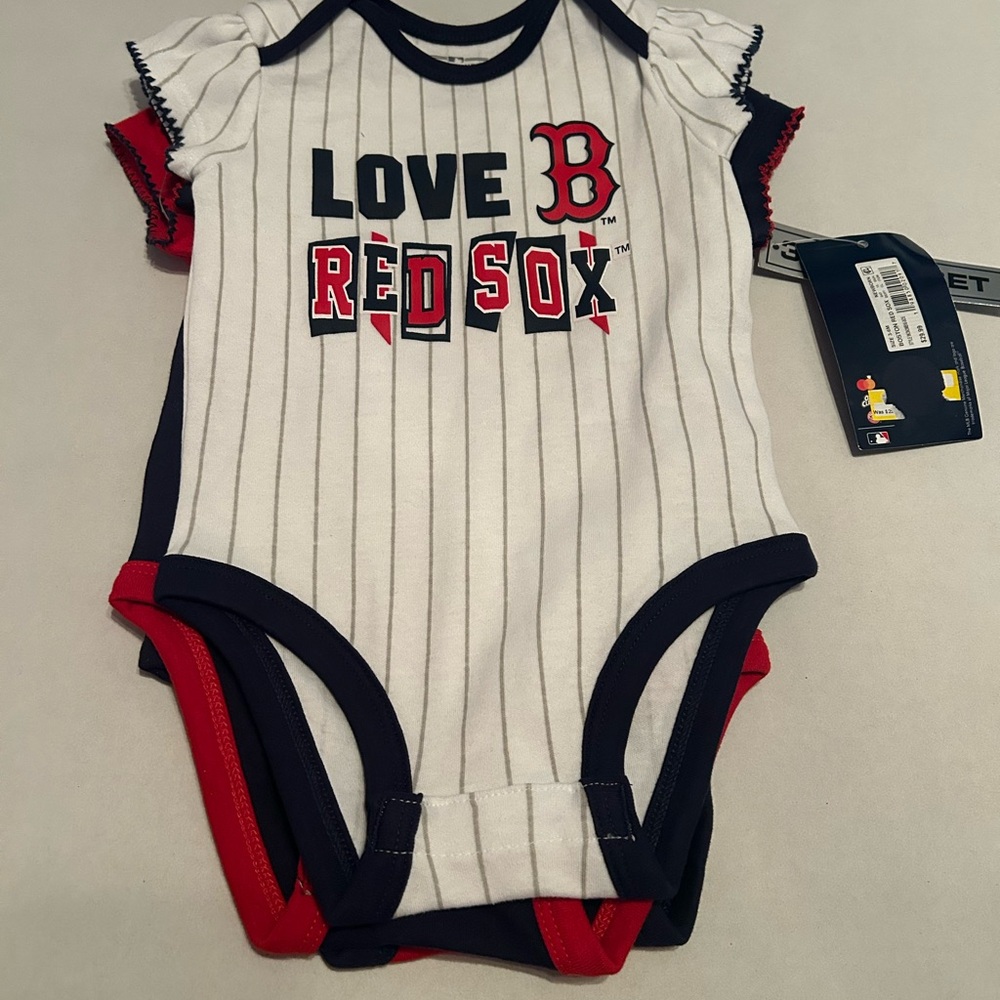 Boston Red Sox Baby Bodysuit - White and Red
